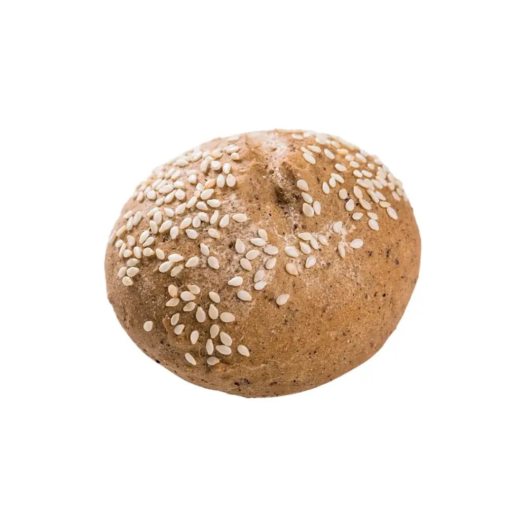 Булочка ржаная с кунжутом