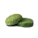 Булочка для гамбургера шпинатная с кунжутом 100 мм